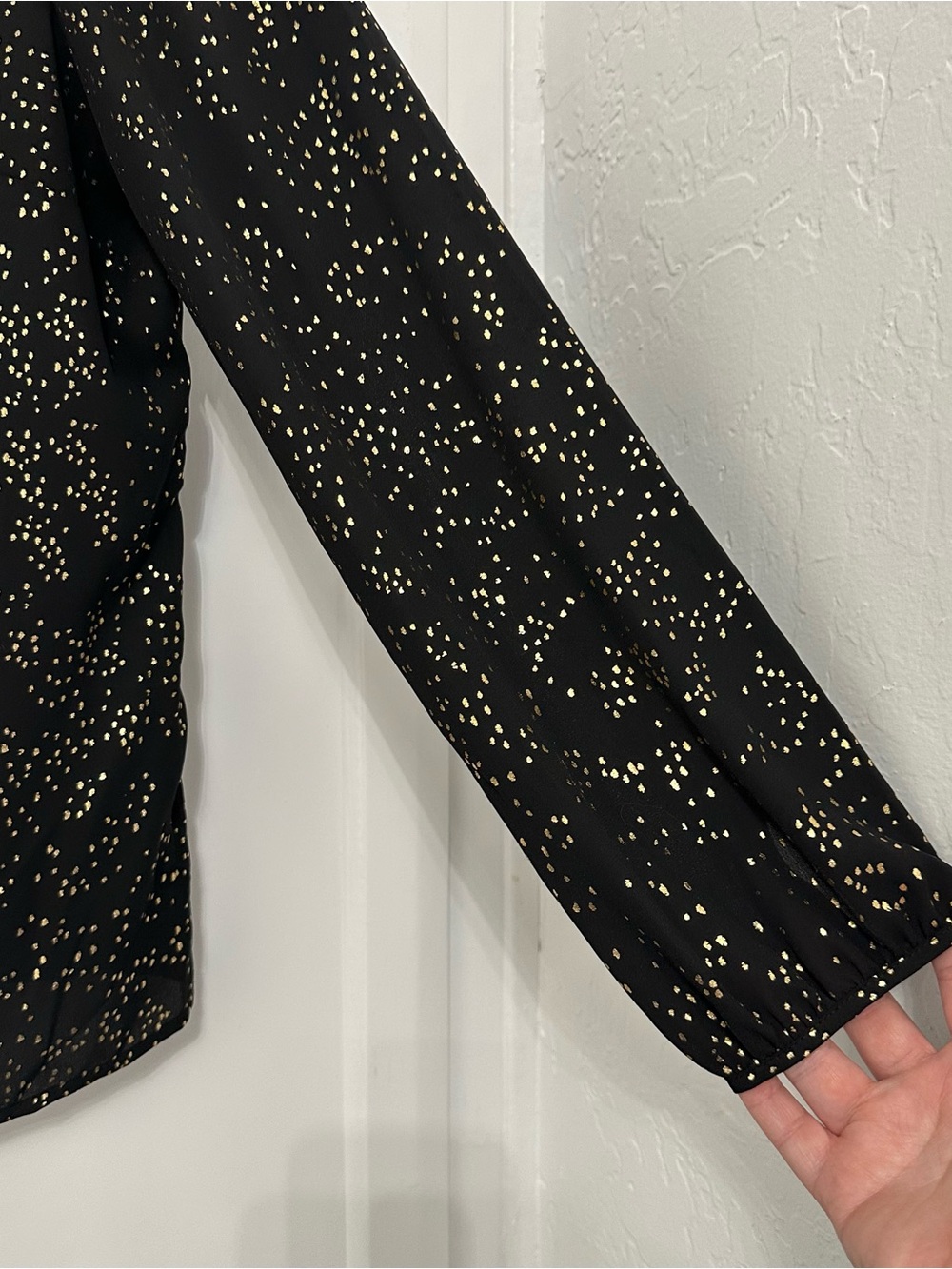 Secretary Blouse with Rhinestones - Picture 8 of 11